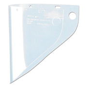 High Performance Faceshield Window, Uncoated, Clear, Extended View, 19 in L x 9-3/4 in H