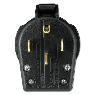 Plug and Receptacle, Angled Male Power Plug, Straight Blade, Universal, NEMA 14-30P/14-50P
