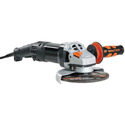 Walter 30A563 Ironman PS 5 6 inch angle grinder black body orange paddle switch and abrasive disc