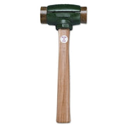 Split Head Hammer, 4 lb Head, 2 in dia Face, 14 in Handle, Green/Natural, Rawhide