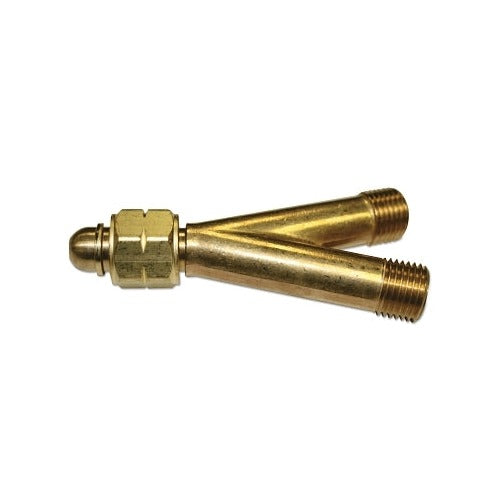 Western Enterprises Y-connection 200 PSI brass CGA-023 B-size acetylene fuel gas LH thread Y gas fitting