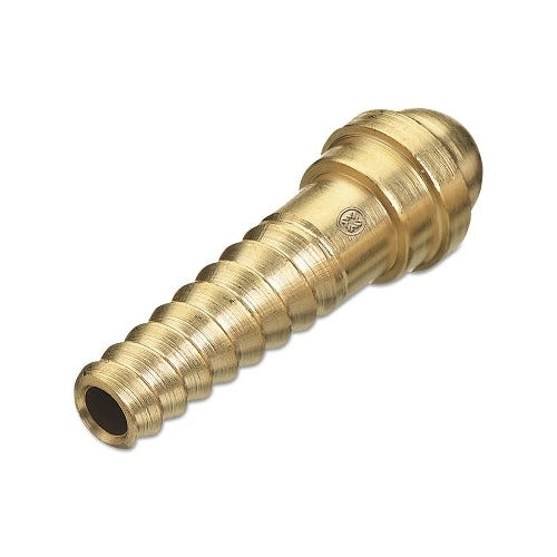 Western Enterprises spiral hose nipple 200 PSI brass 1/4 in ID ribbed barb fitting hose nipple