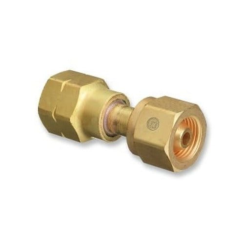 Brass Cylinder Adaptors, CGA-300 Commercial Acetylene To CGA-510 POL Acetylene
