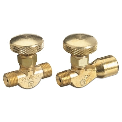 Brass Body Valve for Non-Corrosive Gases, 3000 psig, Inlet 1/4 in NPT (F), Outlet 1/4 in NPT (M)