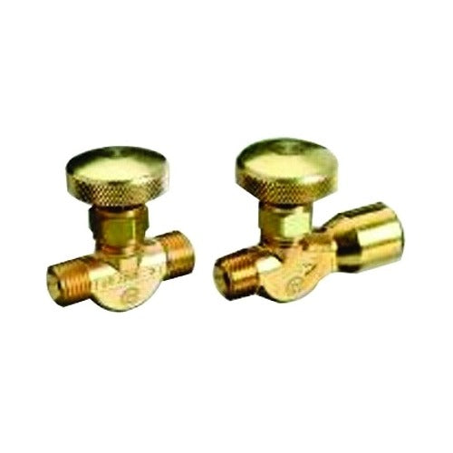 Western Enterprises brass body needle valve 3000 PSI 1/4 in NPT inlet outlet non-corrosive gas valve