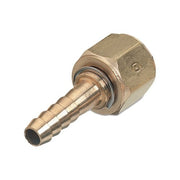 Brass Hose Adaptor, Female Swivel, Barb, A-Size, LH