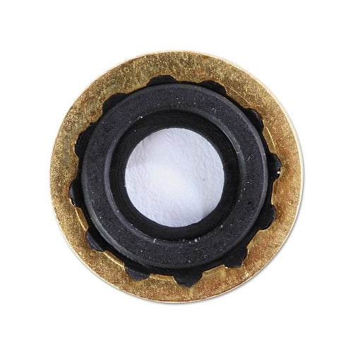 Western Enterprises brass seal washer with rubber gasket insert for yoke regulator gas cylinder replacement part