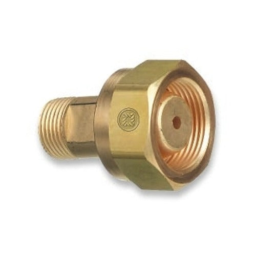 Brass Cylinder Adaptors,CGA-520 B Tank Acetylene To CGA-300 Commercial Acetylene
