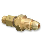 Brass Cylinder Adaptor, From CGA-510 POL Acetylene To CGA-200 "MC" Acetylene