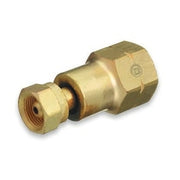 Brass Cylinder Adaptors, From CGA-200 MC Acetylene To CGA-510 POL Acetylene
