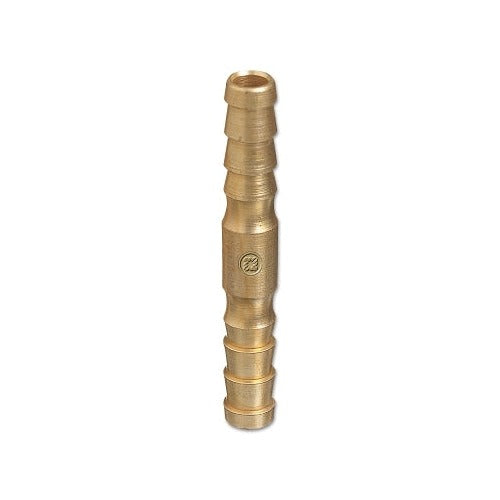 Brass Hose Splicers, 200 PSIG, Barb No Stop, 1/4 in
