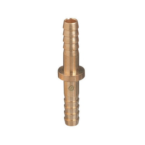 Brass Hose Splicers, 200 PSIG, Barb Round, 5/16 in