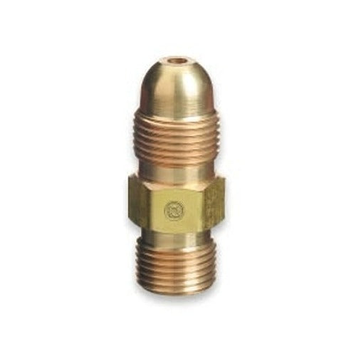 Brass Cylinder Adaptors, From CGA-510 POL Acetylene To CGA-300 Coml Acet 1 Piece
