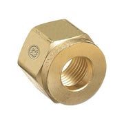 Western Enterprises regulator inlet nut oxygen CGA-540 brass hexagonal threaded regulator inlet nut