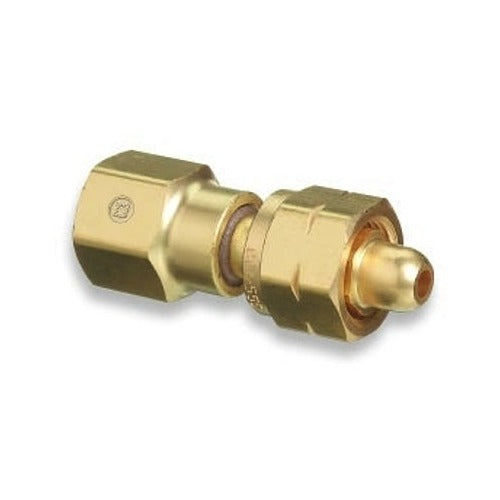Brass Cylinder Adaptors, From CGA-555 Propane (LqW) To CGA-580 Nitrogen