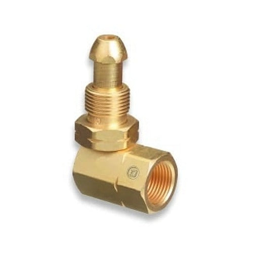 Brass Cylinder Adaptors, From CGA-510 POL Acetylene To CGA-510 POL Acetylene 90°