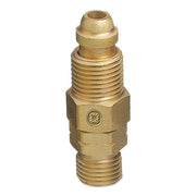 Inert Arc Hose and Torch Adaptor, Straight, 200 psig, Brass, B-Size 5/8 in-18 RH (M) to CGA-022 9/16 in-18 RH (M)
