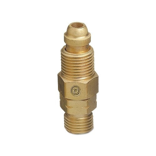 Inert Arc Hose & Torch Adaptor, 200 psi, Brass, B-Size RH Male x CGA-02 9/16 in-18 RH Male