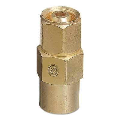 Inert Arc Hose & Torch Adaptor, Brass, Straight, Female/Female, RH to RH