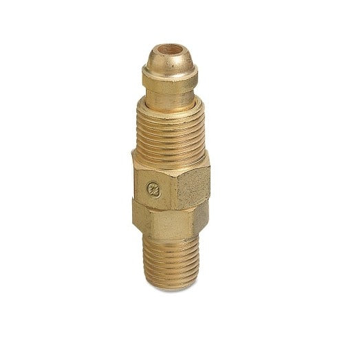 Inert Arc Hose & Torch Adaptor, 200 psi, Brass, B-Size RH Male x 1/4 in NPT Male