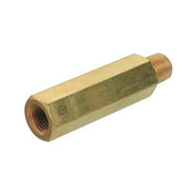 Western Enterprises brass pipe thread extension adapter female to male 1/4 in NPT hex body 3000 PSI gas fitting