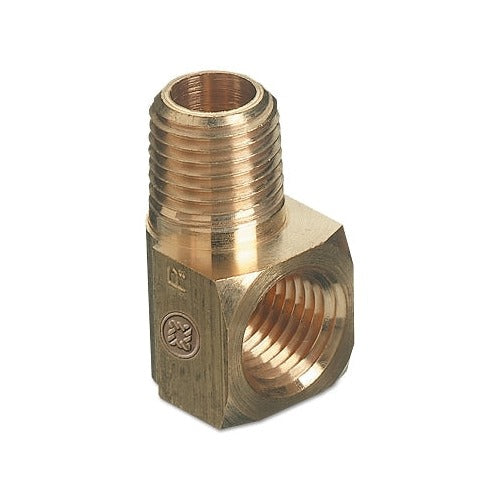 Western Enterprises BL-2-2LP brass 90-degree elbow connector 1/2 in NPT male female pipe fitting