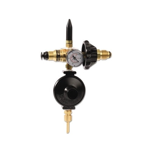Western Enterprises BR72HG helium balloon inflator regulator with gauge 3000 PSI brass body