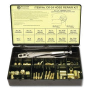 Hose Repair Kit, A-Size/B-Size Nuts, B-Size Fittings, 3/16 in Hose ID, Hand-Grip 2-Hole Jaw Crimp Tool