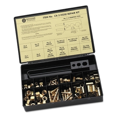Hose Repair Kit, A-Size/B-Size Fittings, 3/16 in and 1/4 in Hose ID