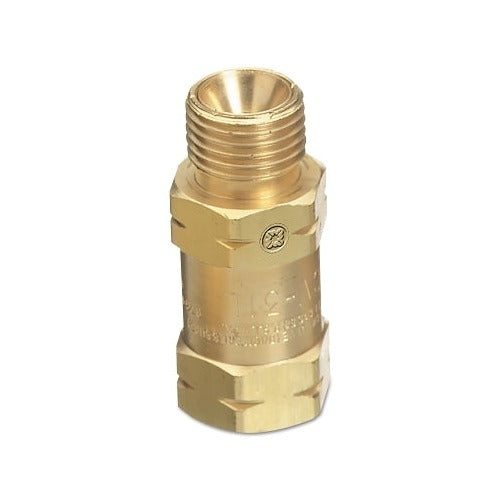 Western Enterprises CV-31L bushing adapter 9/16-18 TPI B-size LH female to male brass 50 PSIG fuel gas fitting