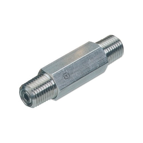 Western Enterprises CV-4MSS inline check valve 1/4 in NPT male/female stainless steel body 6000 psig gas check valve