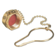 Manifold One-Piece Dust Cap Assemblies, Cap, Brass, Acetylene