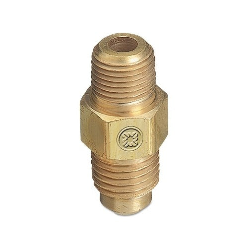 Western Enterprises CGA-295 to 1/2 in NPT male brass hex-body adapter threaded double-end gas fitting adapter