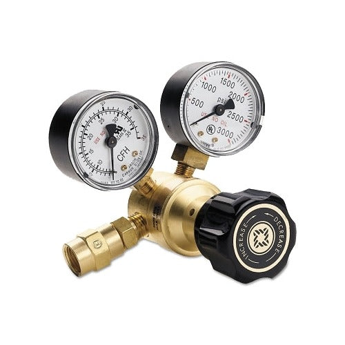 Flow Gauge Regulators, Argon, CGA 580, 3,000 psig inlet