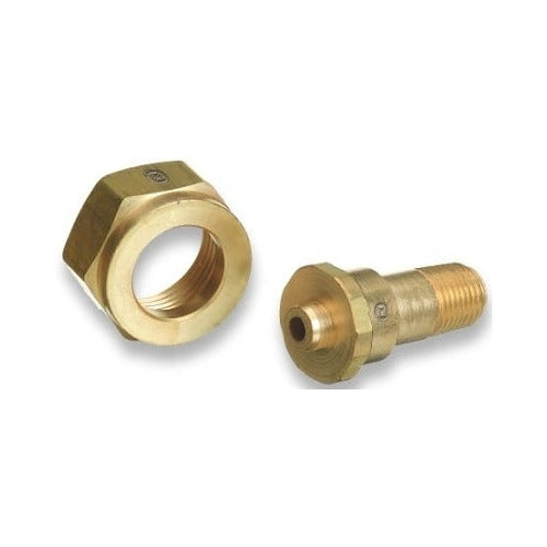 Western Enterprises CGA-660 stainless steel regulator inlet nut brass hex nut nipple set refrigerant welding supply