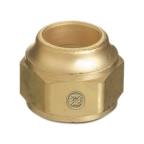 Western Enterprises TN2-1 brass torch tip nut 15/16-18 female hex body threaded bore