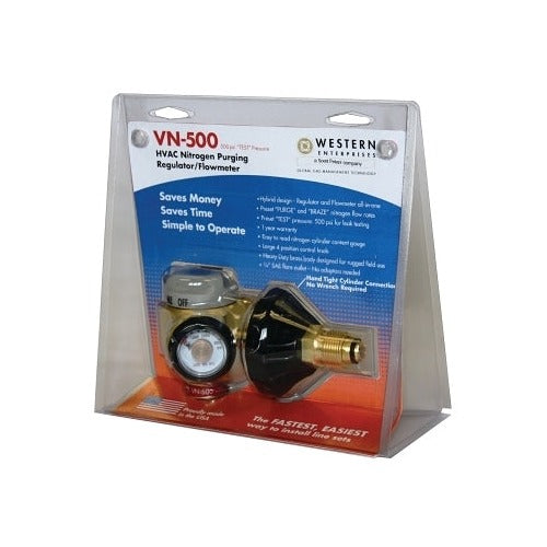 VN Series HVAC Nitrogen-Purging Regulators/Flowmeters, Nitrogen, 35 CFH, CGA-580