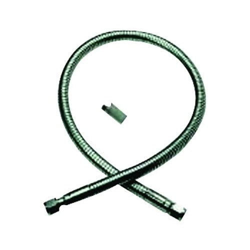 Western Enterprises SS braided flexible pigtail with brass fittings and clip, 3/8 in NPT female gas phase separator