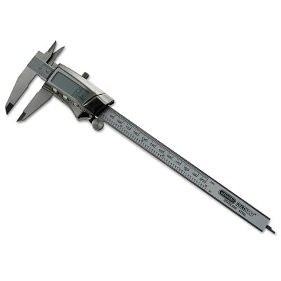 Digital/Fraction Electronic Caliper, 0-8 in, Stainless Steel