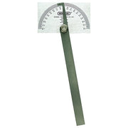 Stainless Steel Protractor, 6 in, Square Head