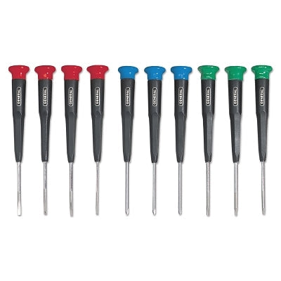 10-Pc Mini-Screwdriver Sets, Phillips/Torx/Slotted