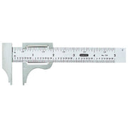 Slide Caliper, 0 to 4 in, Stainless Steel