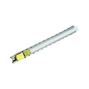 WYPO flat soapstone holder 3/16 in x 5 in stainless steel rail with yellow soapstone insert marking tool