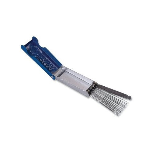 WYPO King Size tip cleaner set sizes 6 to 26 blue folding case 13 extra-long wire cleaners welding torch tip cleaner