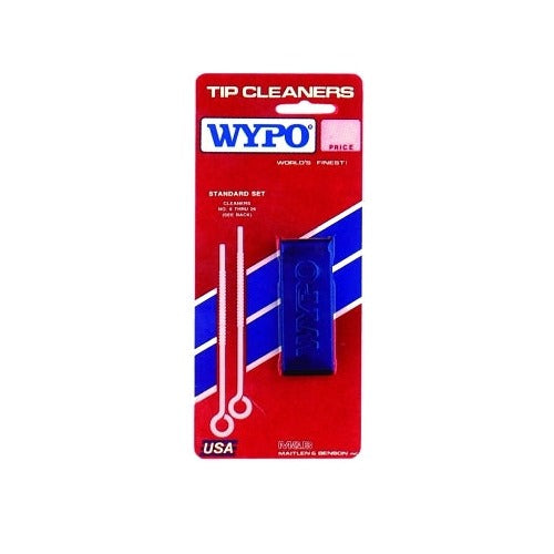 WYPO Tip Cleaner Set standard size 6-26 with 13 cleaners blue plastic case and file welding supplies