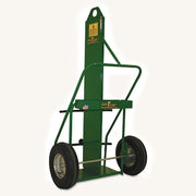 Large Cylinder Cart, 9-1/2 in and 12-1/2 in dia Cylinders, 16 in Pneumatic Wheels