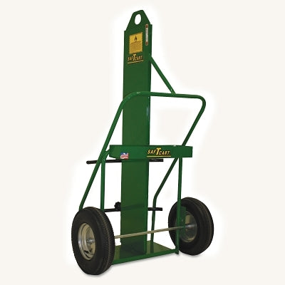 Large Cylinder Cart, 9-1/2 in and 12-1/2 in dia Cylinders, 16 in Pneumatic Wheels