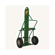 Saf-T-Cart large cylinder cart 9-1/2 to 12-1/2 in dia 16 in pneumatic wheels green steel frame