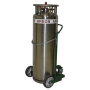Industrial Series Cart, Holds 1 Cylinder, 10 in Phenolic/Soft Rubber Wheels