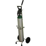 Medical Series Cart, D or E Cylinder, 6 in Polyolefin Wheels
